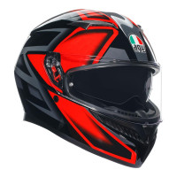 AGV K3 Compound Black Red Helmet