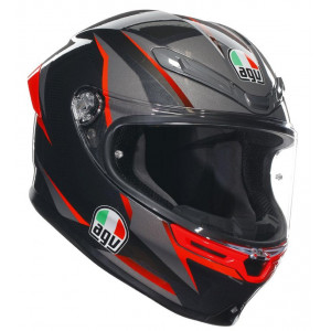 AGV K6 S Slashcut Black Red Helmet