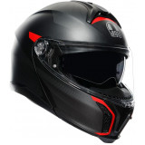 AGV Tourmodular Frequency Matt Gunmetal Red Helmet