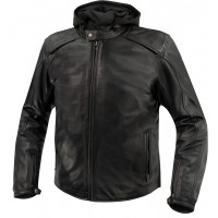 Argon Realm Leather Jacket - Black