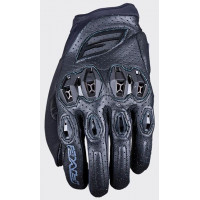 Five Stunt Evo2 Leather Black Gloves