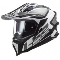 LS2 MX701 Explorer Alter Matt Black White Helmet