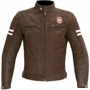 Merlin Hixon Leather Brown Jacket