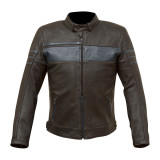 Merlin Holden Leather Jacket - Black/Blue