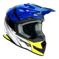 Nitro MX700 Recoil Black Blue White Fluro Helmet