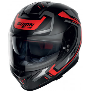 Nolan N80-8 Ally Flat Black Red Grey Helmet