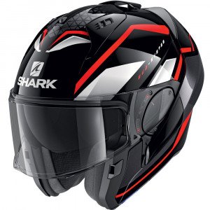 Shark EVO-ES Yari Black Red White Helmet