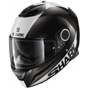 Shark Spartan Carbon Skin Black White Helmet