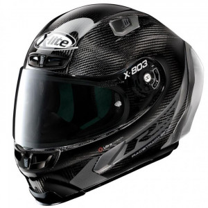 X-Lite X-803 RS Carbon Hot Lap Black/Grey  - WITH ADDITIONAL DARK GREEN VISOR