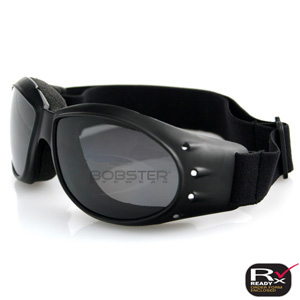 Bobster Cruiser Goggle, Black Frame - Anti-fog Smoked Lens 
