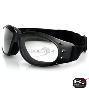 Bobster Cruiser Goggle  Black Frame  Anti-fog Clear Lens