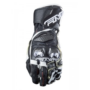Five RFX Race Black White Gloves