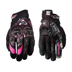 Five Stunt Evo Ladies Pink Gloves