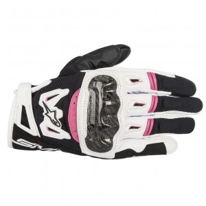 Alpinestars Stella SMX-2 v2 Air Carbon Ladies White/Fuchsia Gloves 